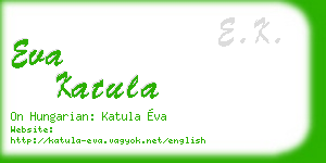 eva katula business card