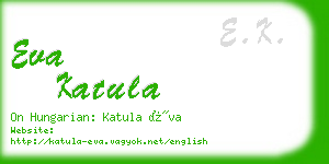 eva katula business card